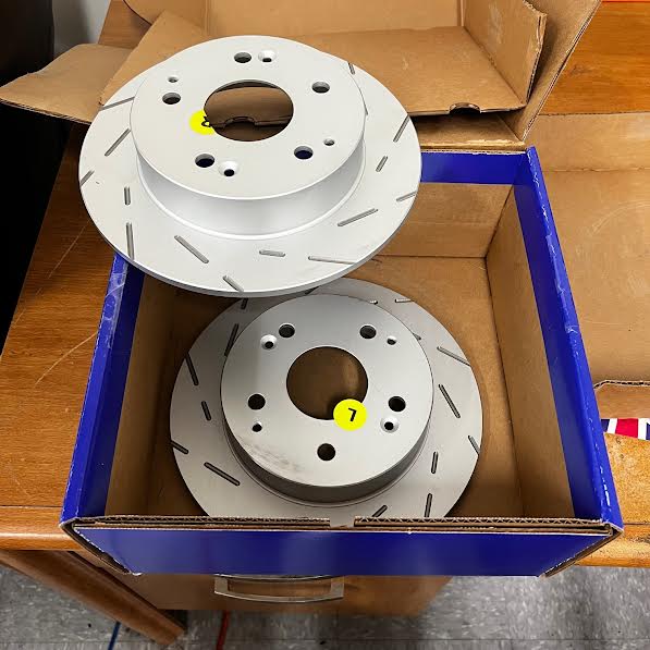 Open Box EBC Brakes Gen 3 Slotted Rear Rotors Kit for 04-06 Honda Civic Integra