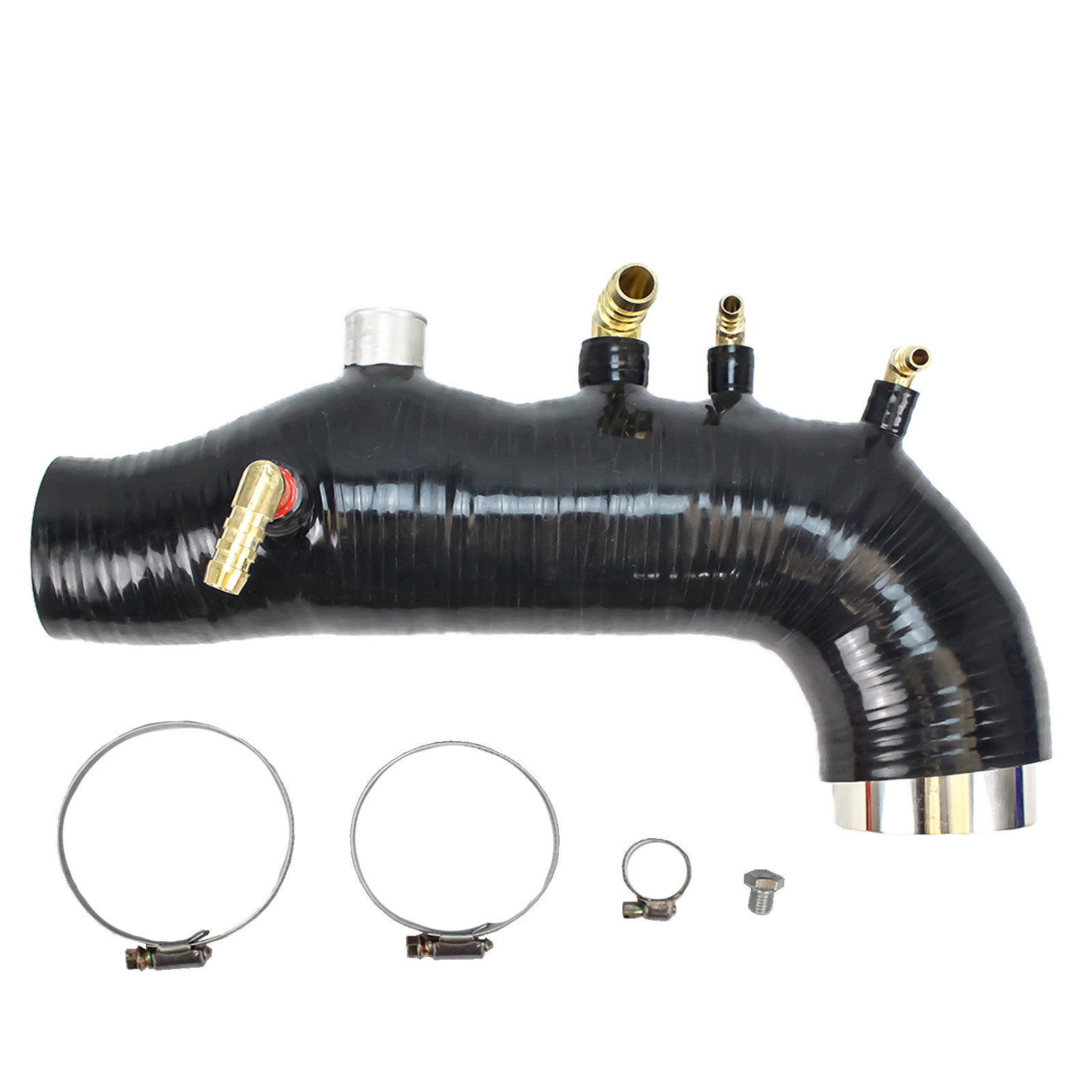 REV9 Black Silicone Turbo Induction Hose Kit For 2007-2009 Subaru Legacy GT EJ25