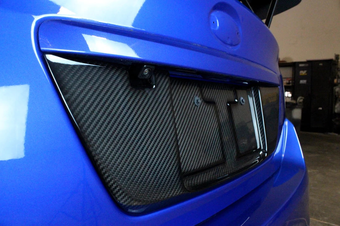APR Performance Carbon Fiber Rear License Plate Backing For 15-21 Subaru WRX STI