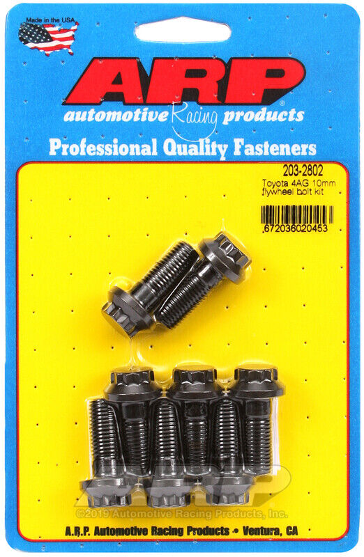 ARP 203-2802 PRO-SERIES FLYWHEEL BOLT KIT: TOYOTA 4AG - 88-91 Toyota 1.6L DOHC
