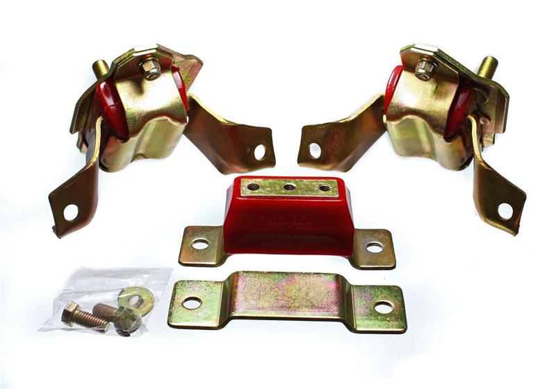 Energy Suspension Red Poly Engine Trans Mount Kit For 85-94 Ford Mustang 302 5.0