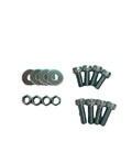 SPARCO SEAT HARDWARE MOUNT KIT: BOTTOM MOUNT (ZINC SILVER BOLT / WASHER) 50001ZS