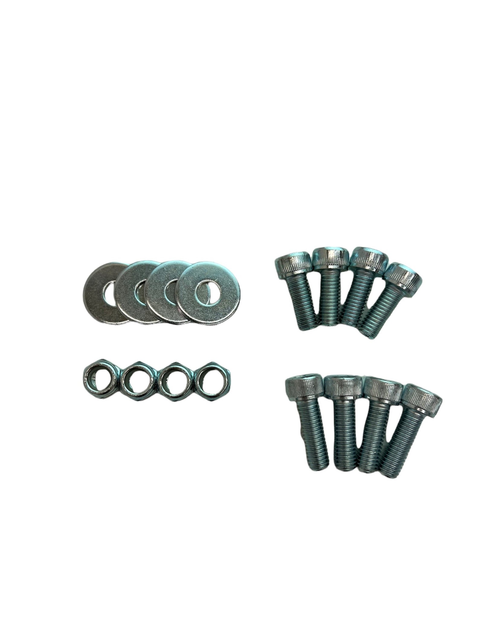 SPARCO SEAT HARDWARE MOUNT KIT: BOTTOM MOUNT (ZINC SILVER BOLT / WASHER) 50001ZS