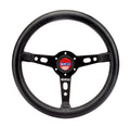 Sparco Targa 350mm Black Leather Black Stitching Steering Wheel 015TARGA350PLNR