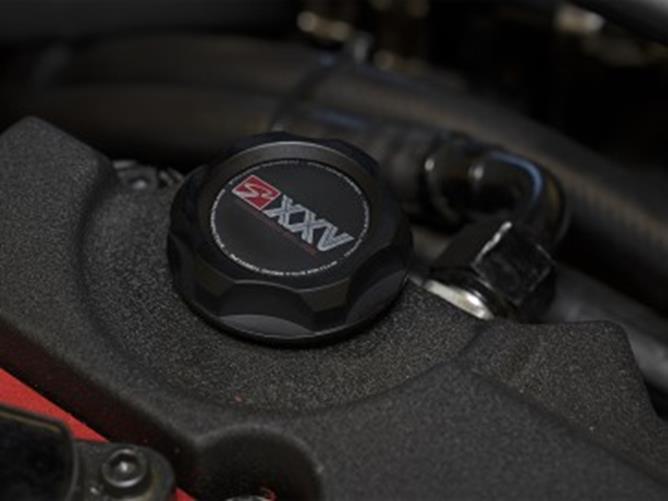 Skunk2 Racing Black Billet Aluminum 25th Anniversary Oil Cap For Honda Acura