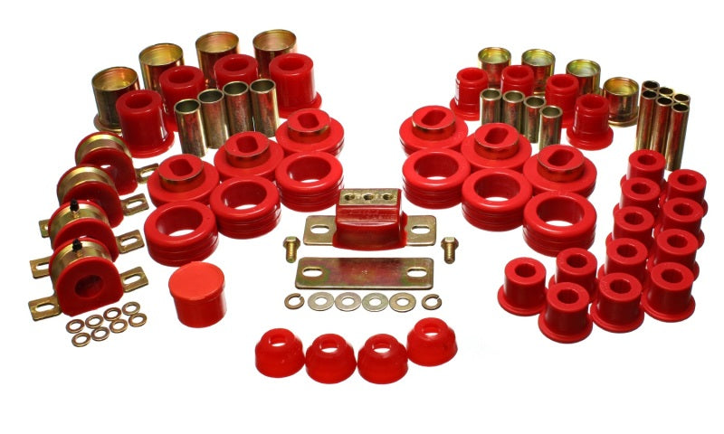 ENERGY Suspension Red Hyper Flex Master Bushing Kit For Chevrolet C10 81-86 2WD