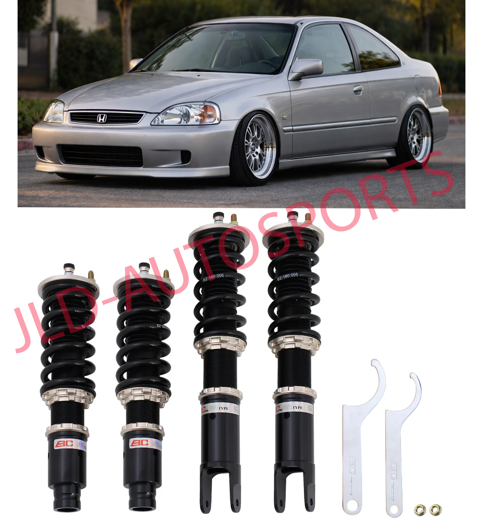 BC Racing BR Extreme Low Coilovers Shock Strut Kit For 96-00 Honda Civic EK