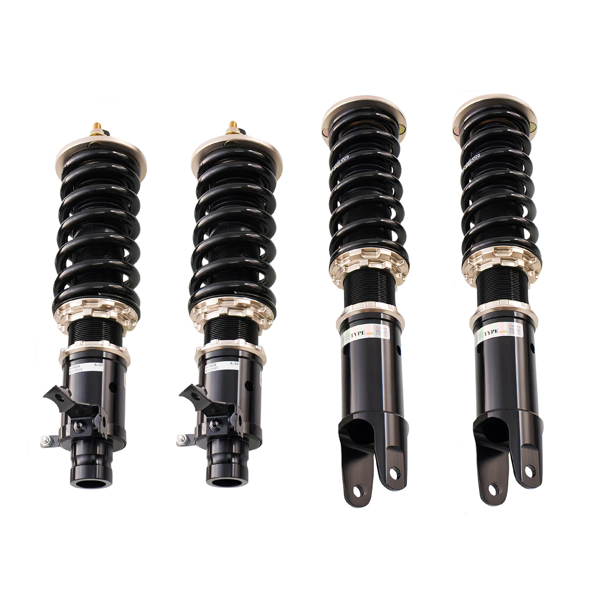 BC Racing BR Series Extreme Low Coilover Kit For 88-91 Honda CRX Civic Rear Fork