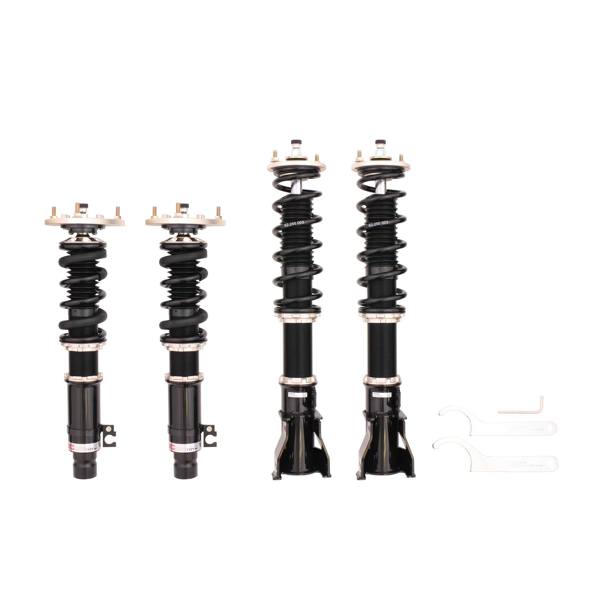 BC Racing BR Series Adjustable Coilovers Shocks Kit For 1973-1979 Honda Civic