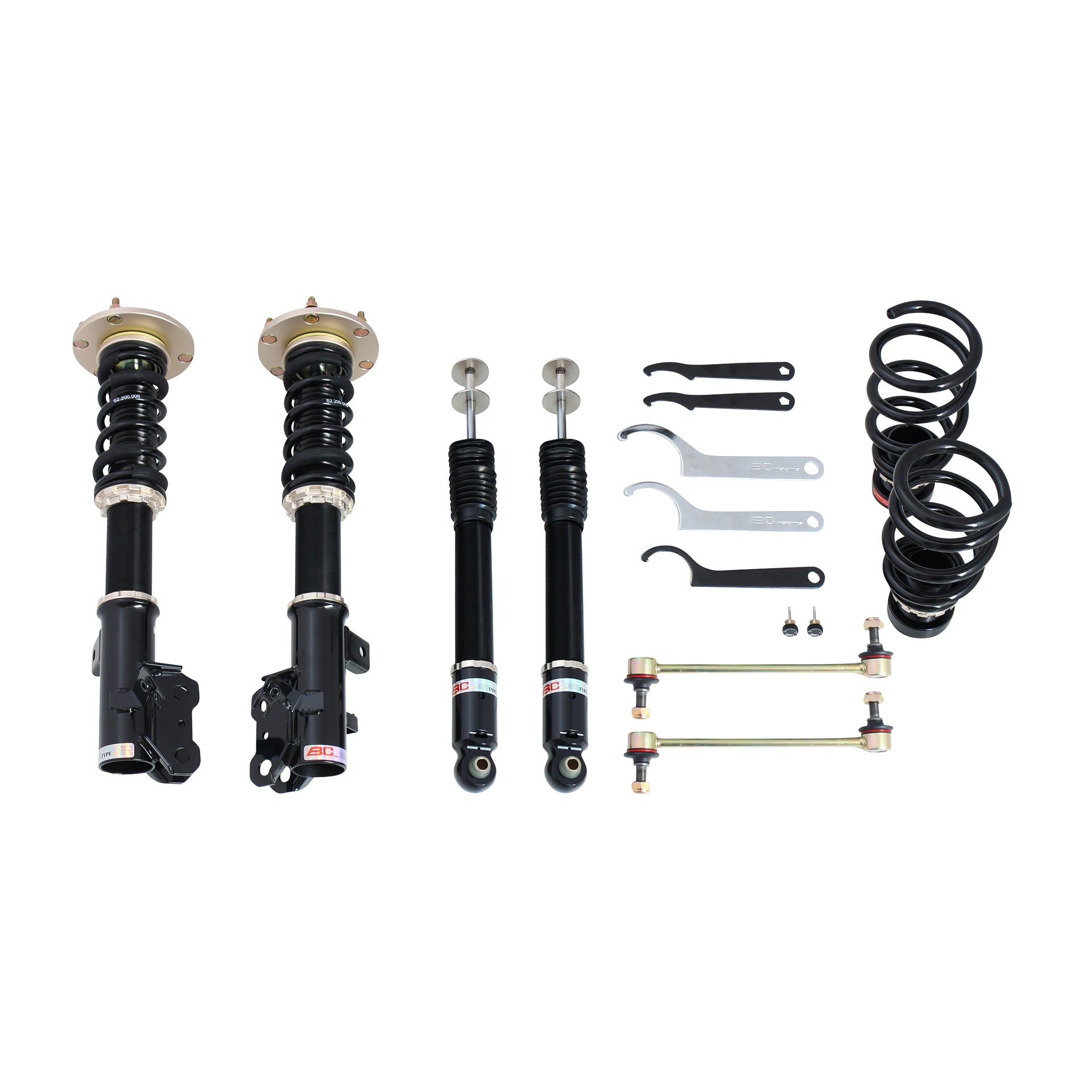BC Racing Adjustable Lowering Coilover Strut Springs Kit For 2007-2012 Acura RDX