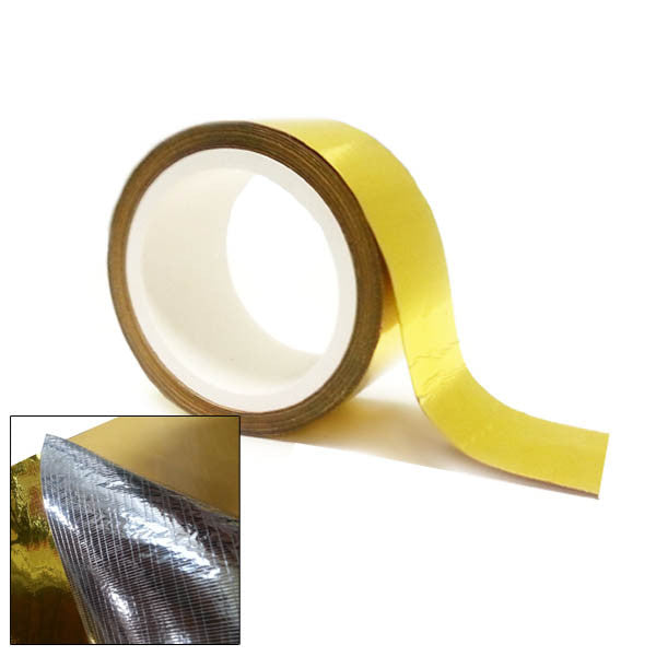 REV9 Power Gold Heat Reflector Barrier Tape 2"x15 ft Qty 1 Roll For Car Truck