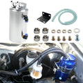 REV9 Power 750ML SILVER Universal Aluminum Oil Catch Can Type 1 For Car Truck