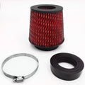 REV9 Universal High Performance Air Intake Cone Filter with Adapter 2.25" to 4"