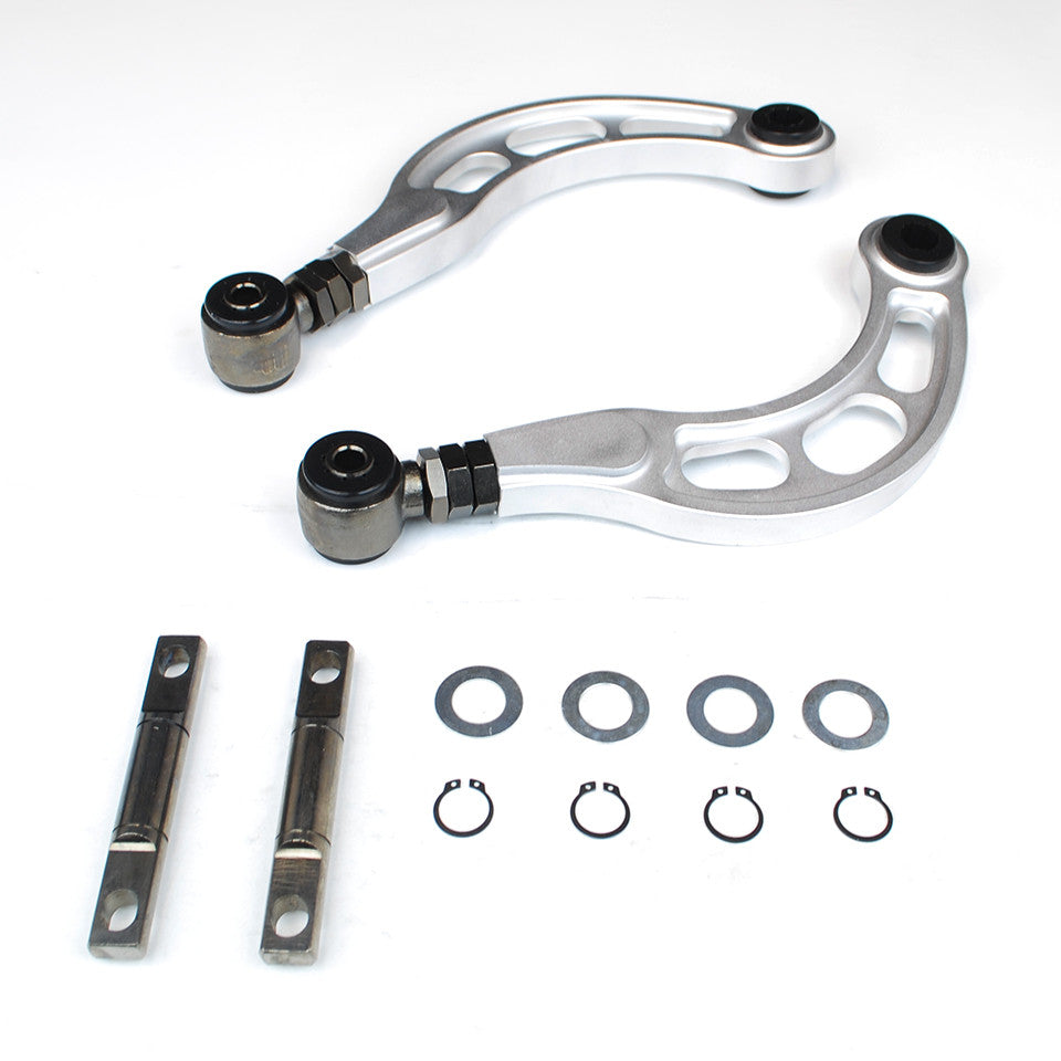 Godspeed Gen 2 Silver Billet Rear Adjustable Camber Arms For Honda Civic 06-15