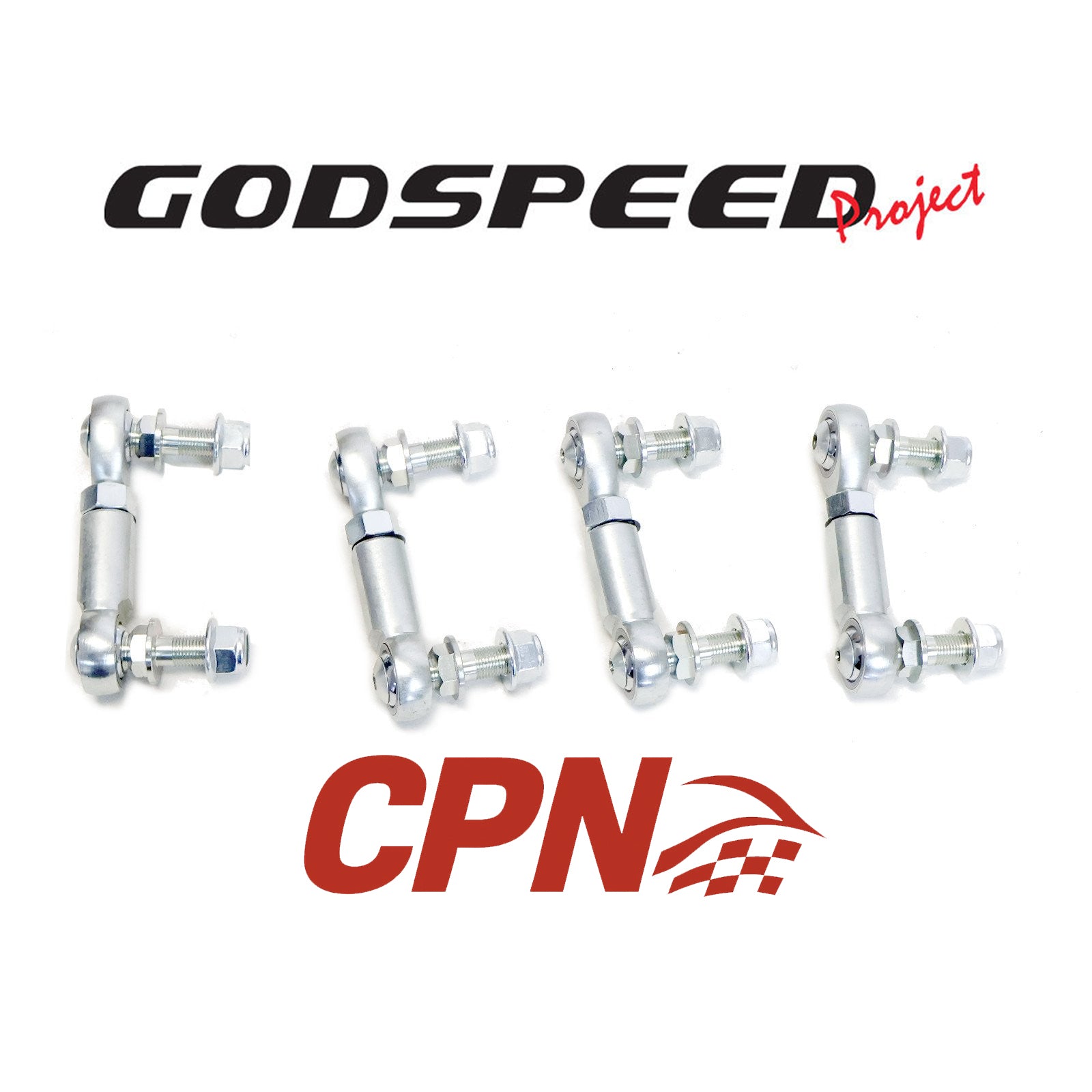 Godspeed Front / Rear Sway Bar End Links for Chevy Corvette (C6) 05-13  - 4 pcs