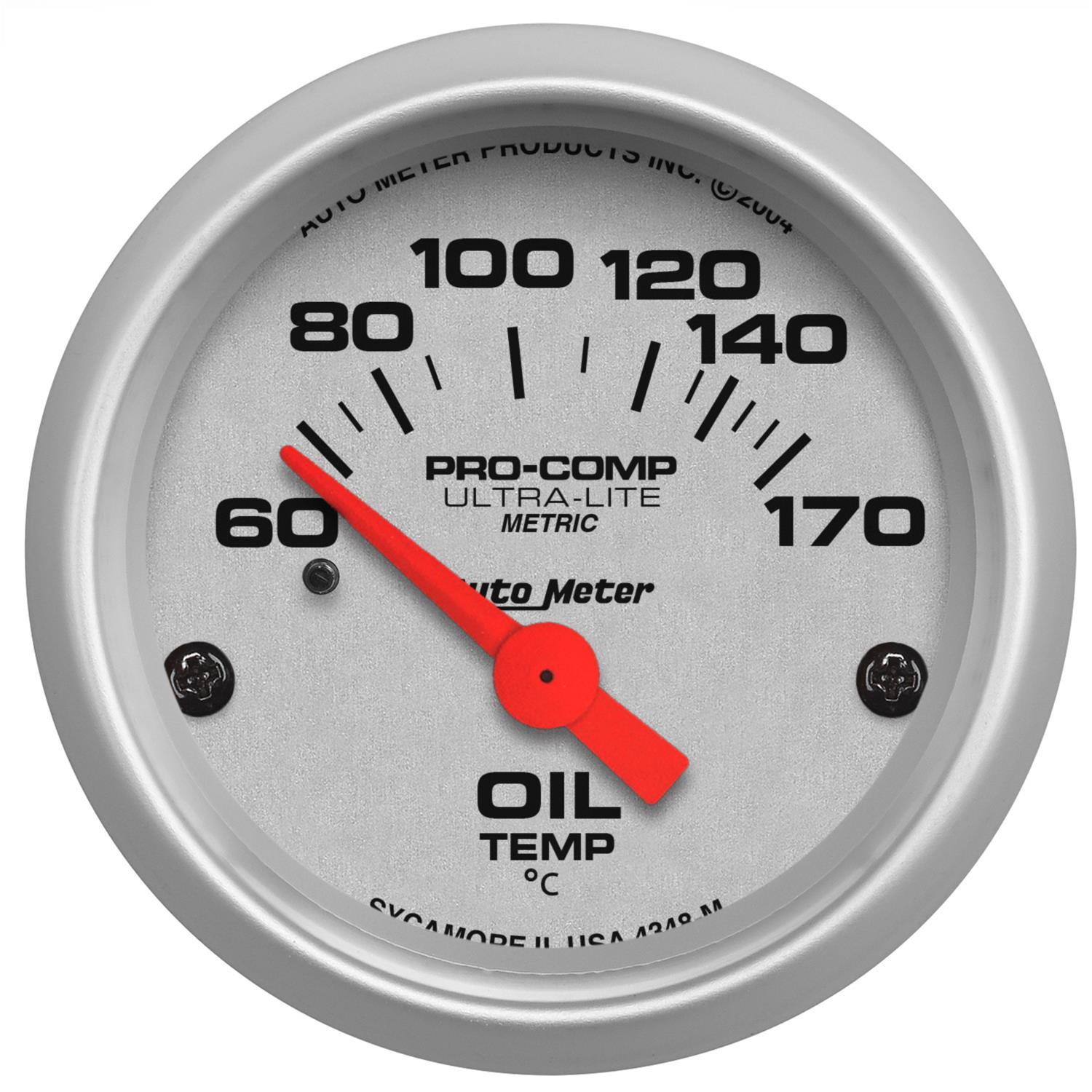 AUTO METER ULTRA-LITE 2 GAUGE: Oil Temperature Gauge 60-170C