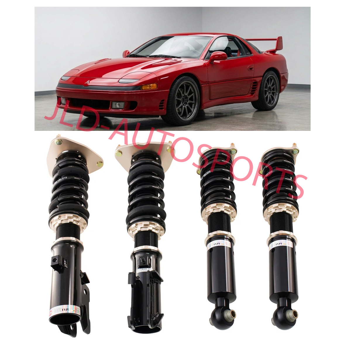 BC Racing BR Adjustable Coilovers For 1991-1999 Mitsubishi 3000GT FWD ONLY