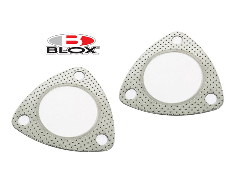 BLOX RACING EXHAUST GASKET: 2.25", 3-HOLE x2