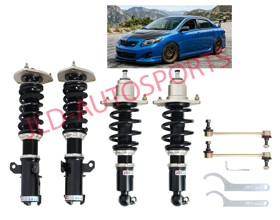 BC Racing BR Lowering Coilover Spring Set For 2003-2008 Toyota Corolla