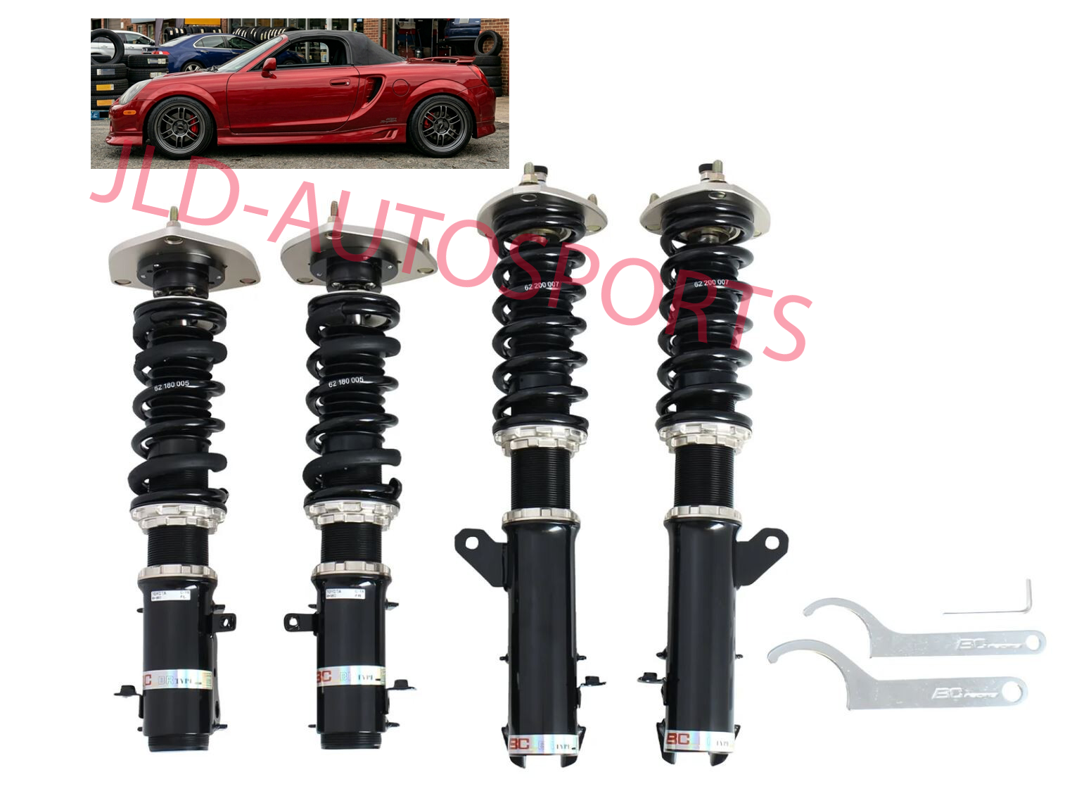 BC Racing BR Lowering Coilover Springs Kit For 00-05 Toyota MR2 Spyder ZW30 MR-S