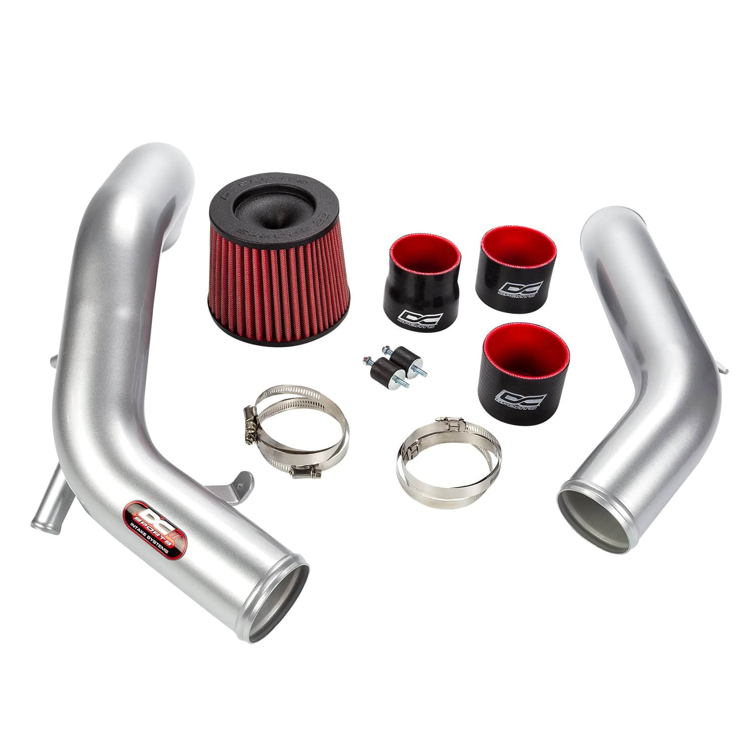 DC Sports Cold Air Intake Silver Kit For 2013-2017 Hyundai Veloster 1.6T 1.6L