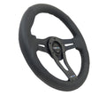 NRG 320MM Reinforced Black Carbon Fiber Center Steering Wheel 6 Hole Universal