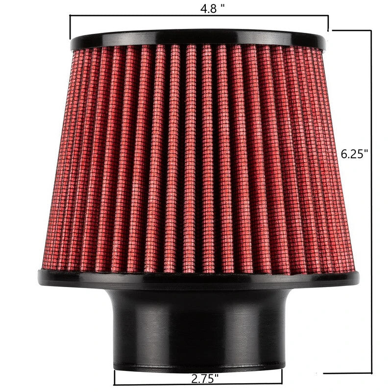 DC SPORTS CLAMP ON HIGH FLOW ENGINE INTAKE AIR FILTER 2.75" INLET