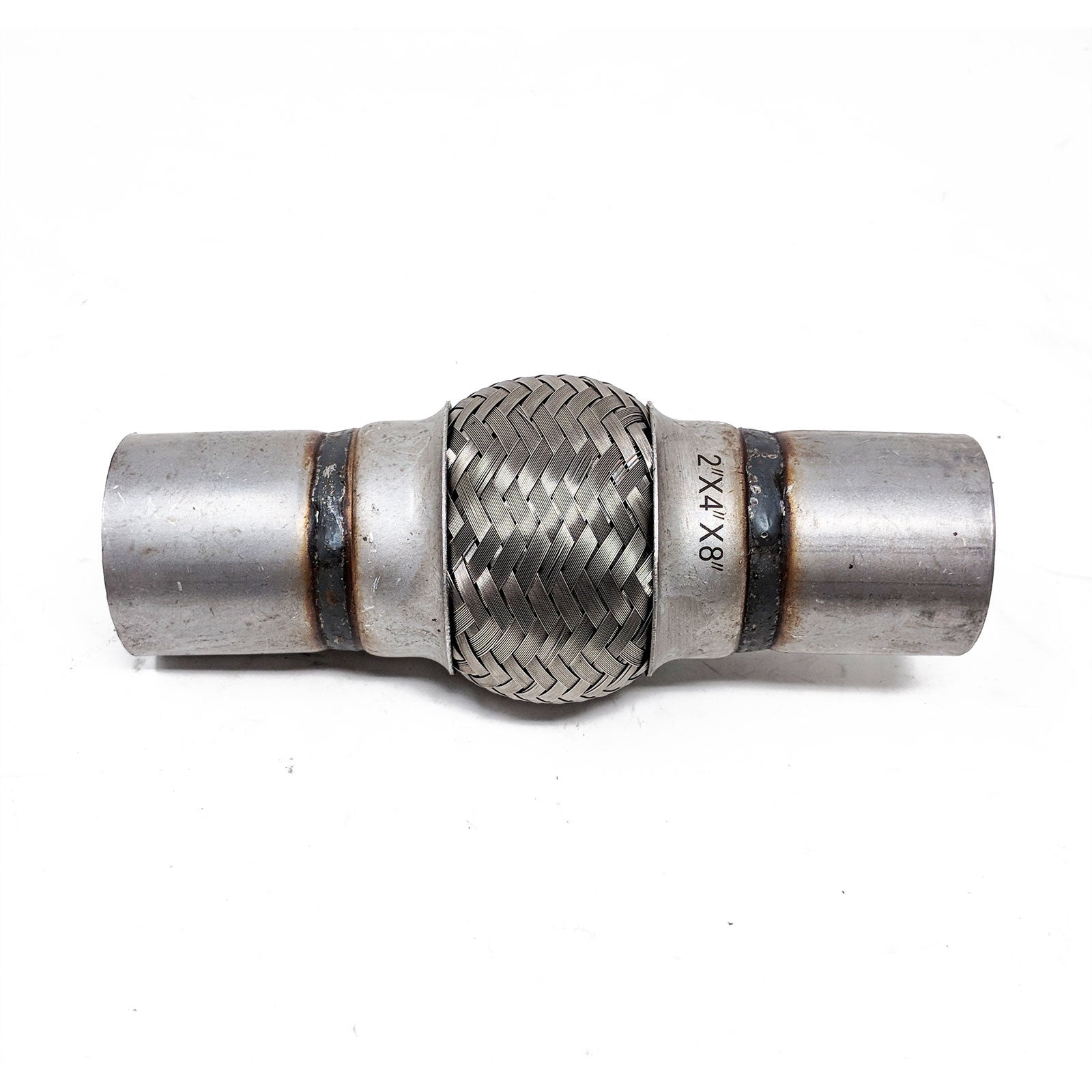 REV9 Power 2x4x8 Inch Stainless Steel Flex Pipe Exhaust Mild Steel Extension