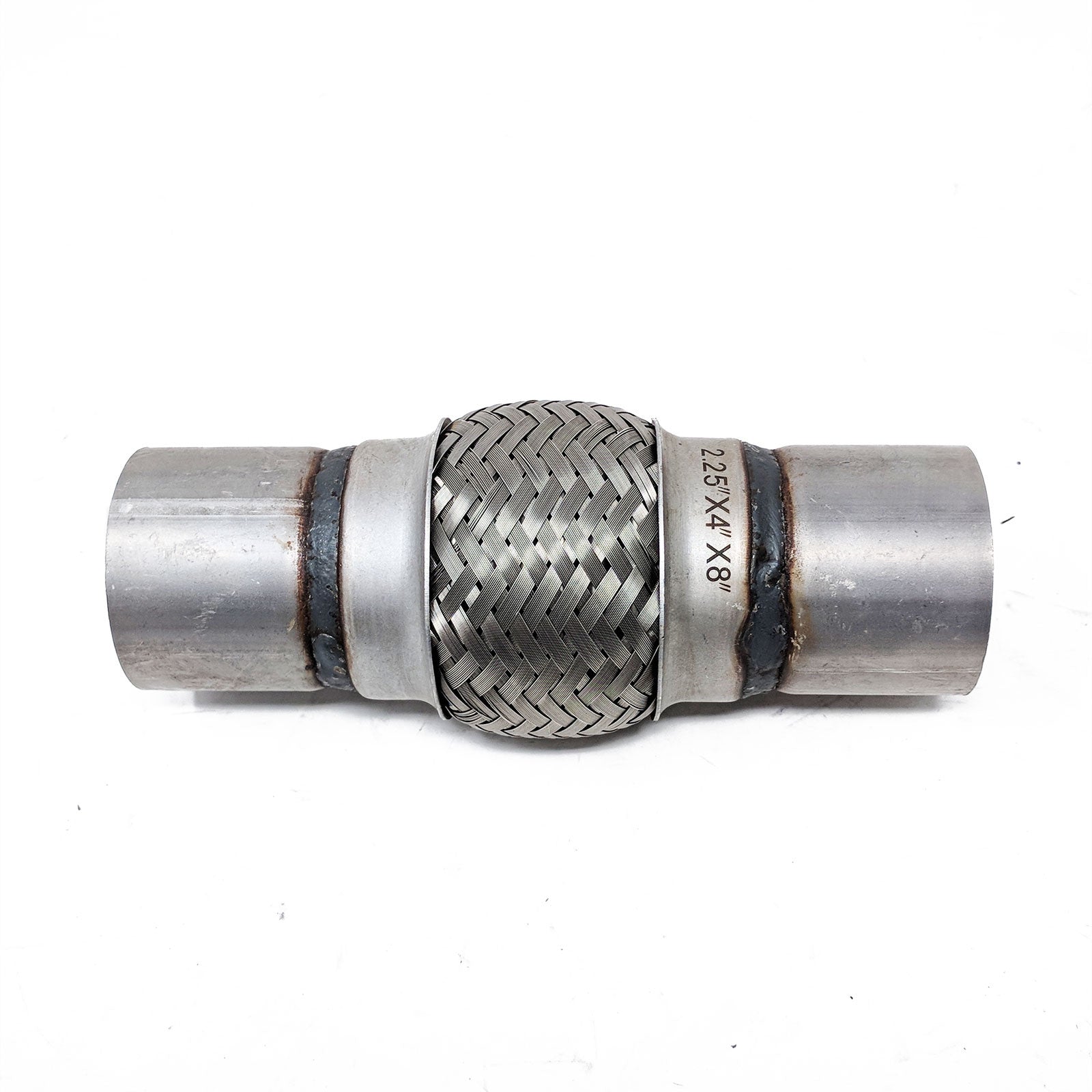 REV9 Power 2.25"x4"x8" Stainless Steel Flex Pipe Exhaust Mild Steel Extension