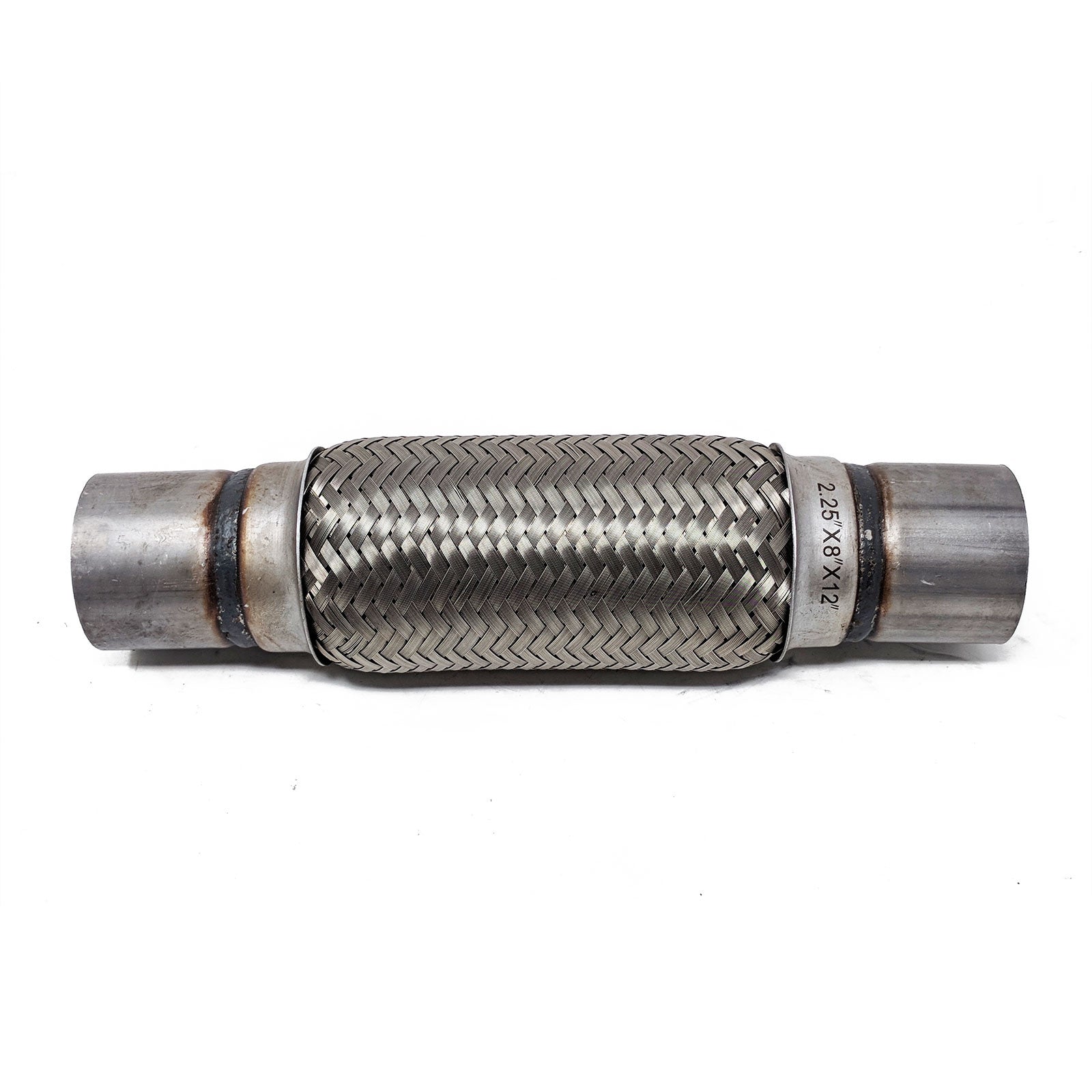 REV9 Power 2.25"x8"x12" Stainless Steel Flex Pipe Exhaust Mild Steel Extension
