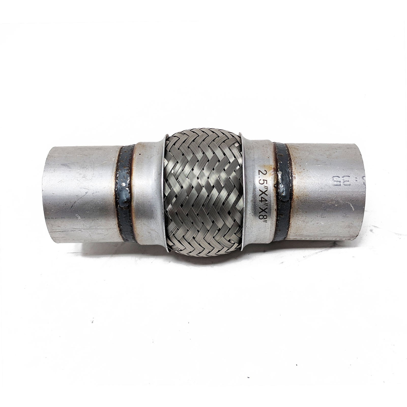 REV9 Power 2.5x4x8 Inch Stainless Steel Flex Pipe Exhaust Mild Steel Extension