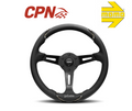 Authentic MOMO GOTHAM Steering Wheel 350mm Black Leather Grip 6 Hole - GOT35BK0B