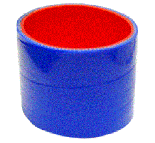 AIR INTAKE PIPE CONNECTOR HOSE: 2.5" D X 2.0" L (BLUE)