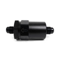 HYBRID RACING -6AN Black Fuel Filter E85 Compatible Universal For Car Truck