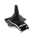 Hybrid Racing Black Suede Red Stitching Shift Boot Kit For 2016-2021 Honda Civic