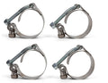 Hybrid Racing 38mm to 42mm Adjustable T-Bolt Hose Clamp (Universal) - Pack of 4