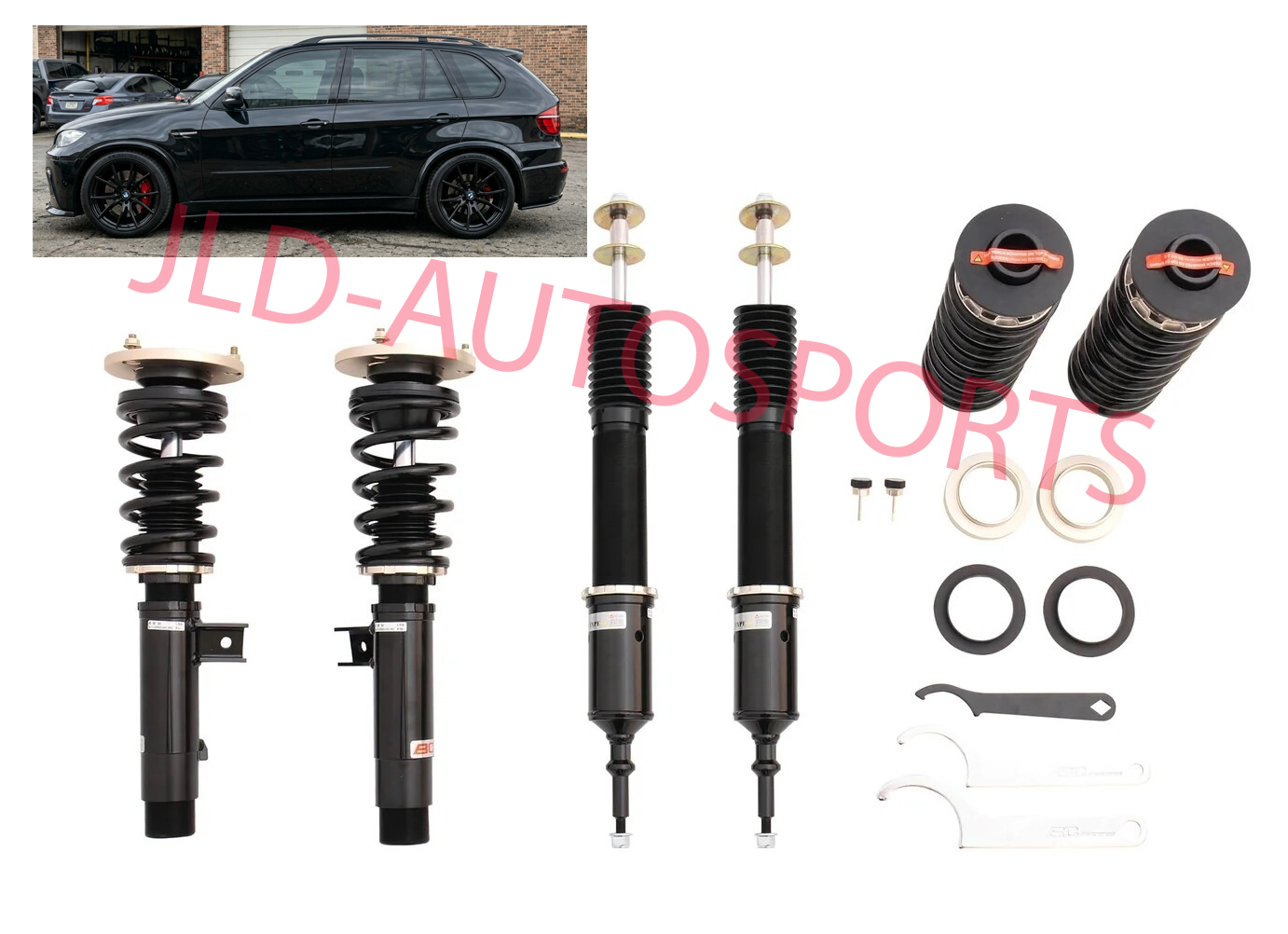 BC Racing BR Extreme Low Coilover Strut Springs Kit For 2007-2013 BMW X5 - AWD