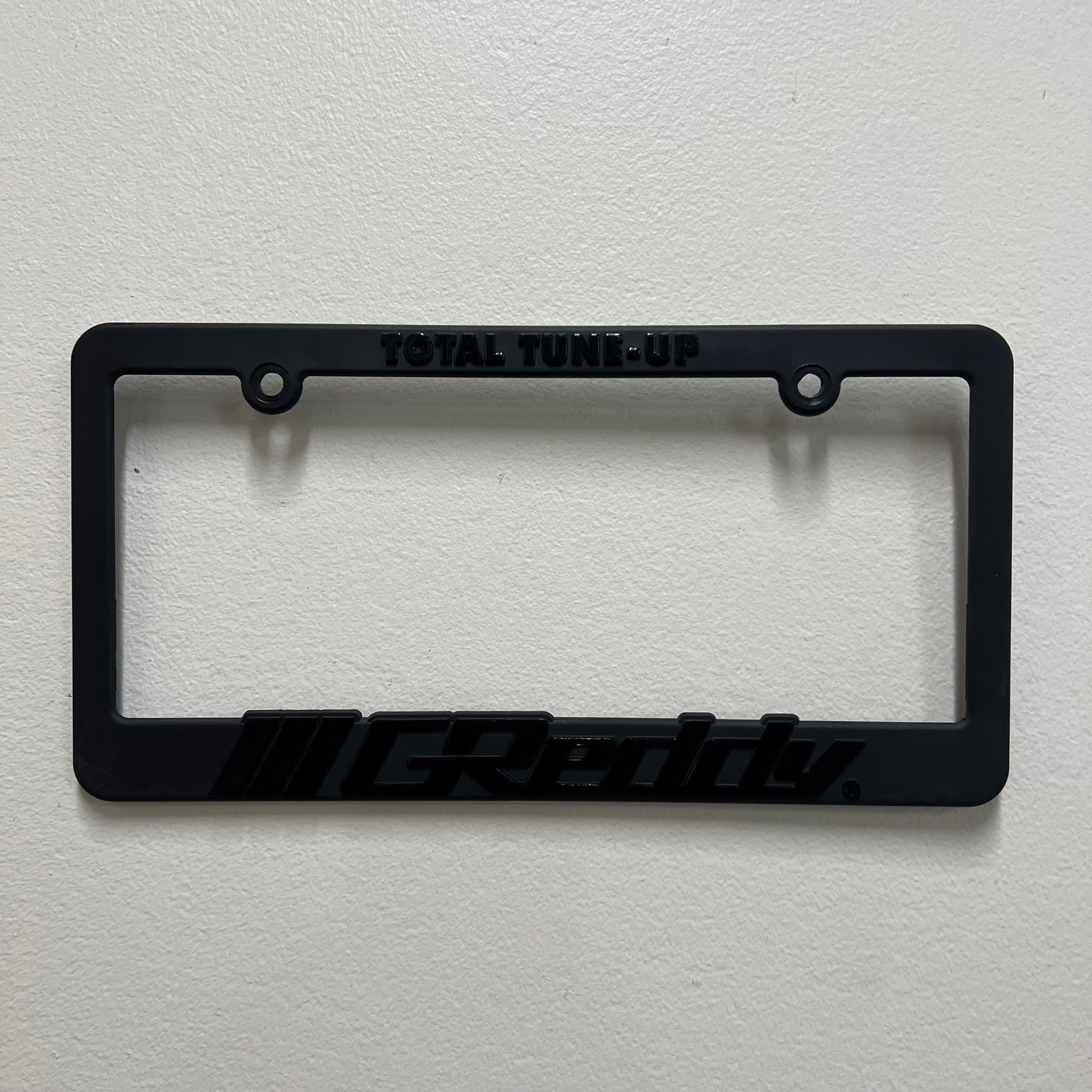 Greddy Total Tune Up Black Out Plastic License Frame For Car Truck US Plate