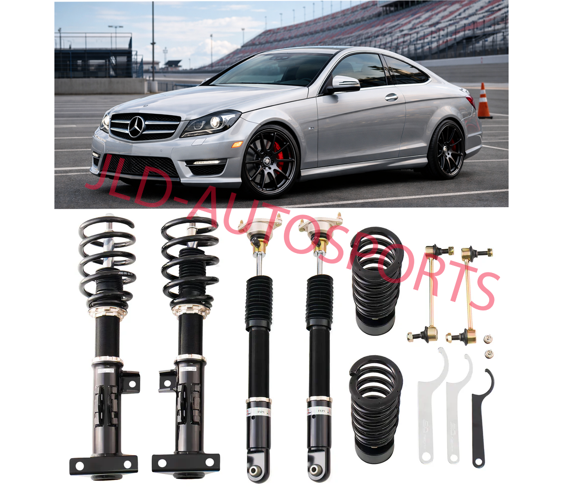 BC Racing Adjustable BR Coilover Kit For 07-15 Mercedes C-Class Coupe C204 - RWD