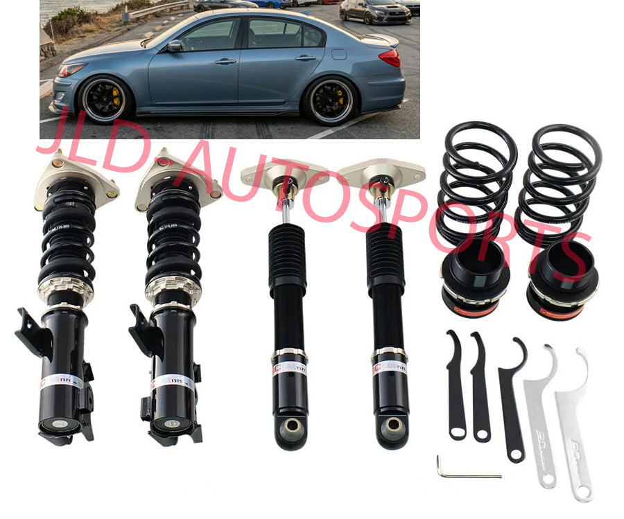 BC Racing BR Lowering Coilover Spring Set For 12-14 Hyundai Genesis R-Spec Sedan