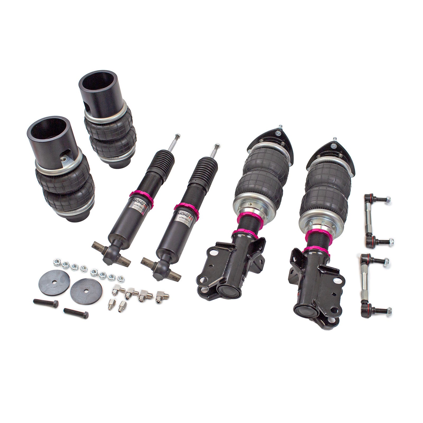 Godspeed Mono Air Suspension Bags Shocks Kit For Ford Mustang S550 2015-2023