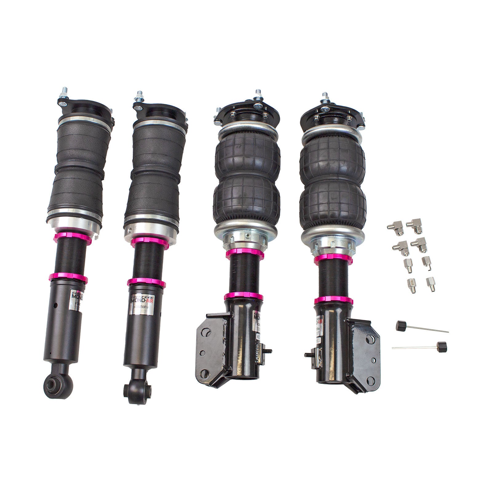 Godspeed Mono Air Suspension Bags Shocks Kit For Mitsubishi Lancer EVO X  08-15