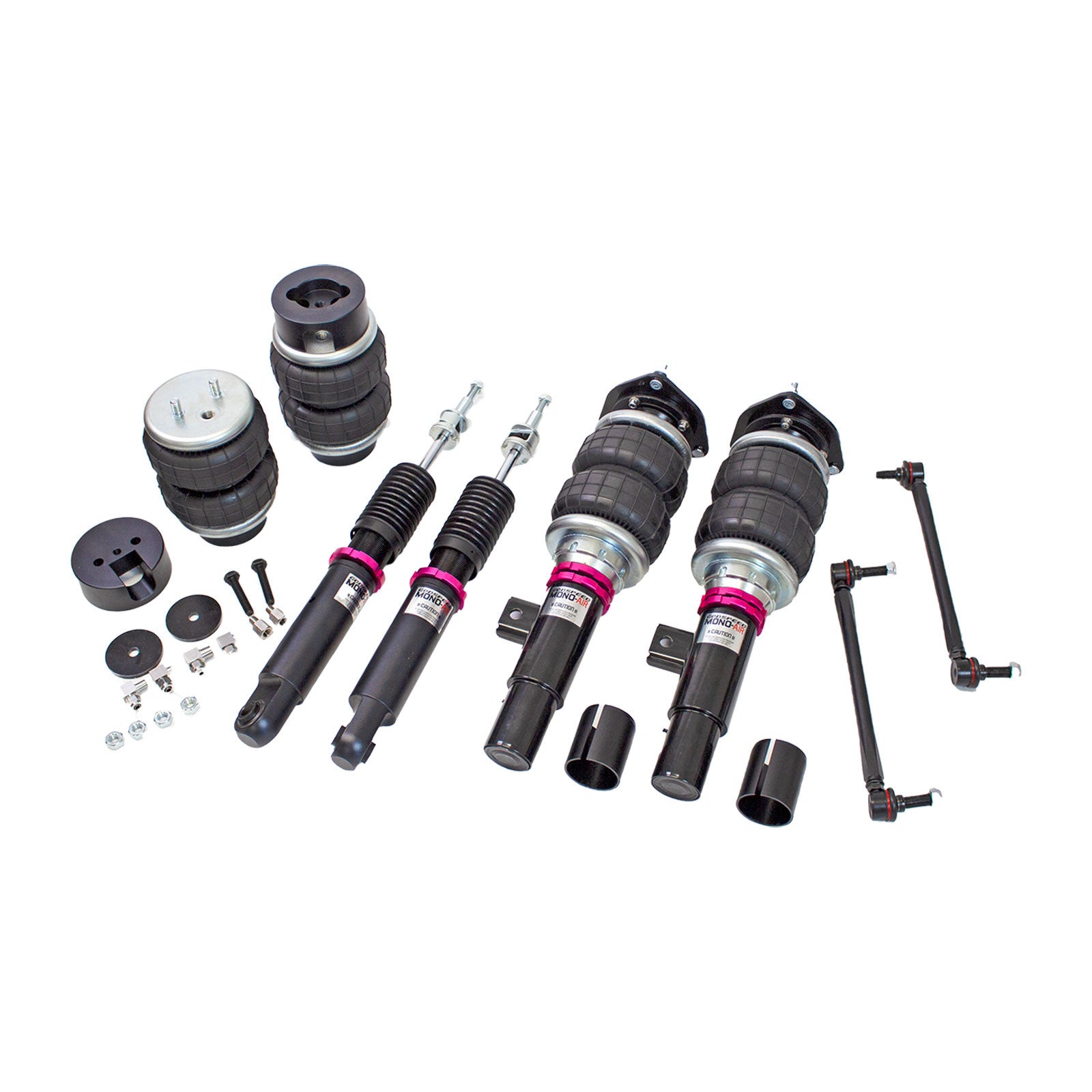 Godspeed Mono Air Suspension Bags Shocks Kit For Volkswagen GTI MK5 MK6 06-14