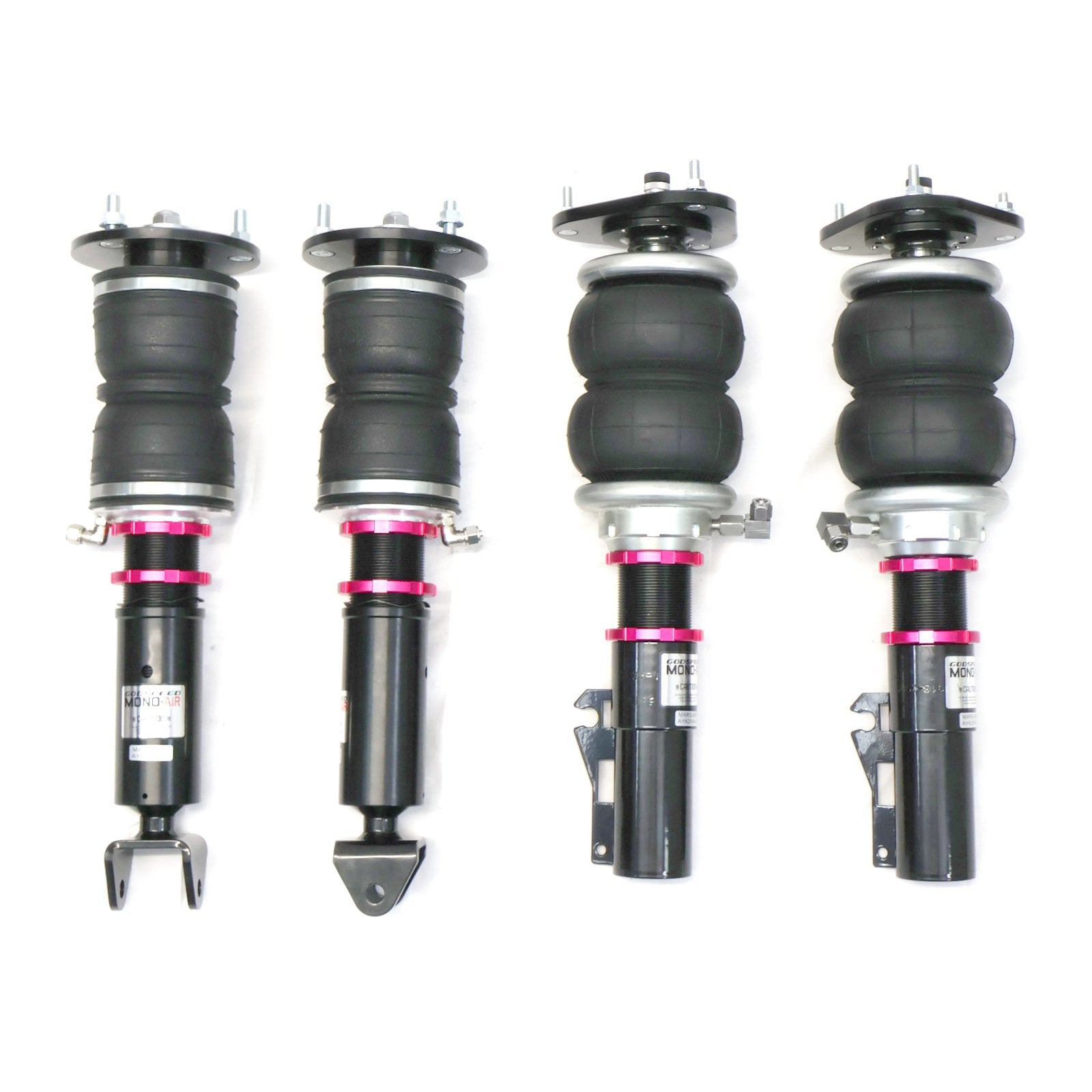 Godspeed Mono Air Suspension Shocks Bags Kit For Porsche 911 997 RWD 2005-2013