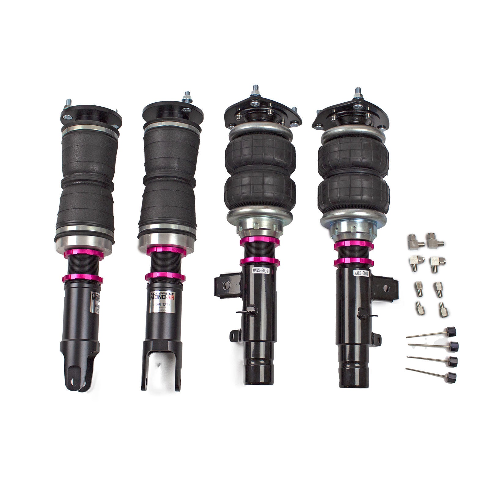 Godspeed Mono Air Suspension Bags Strut Shock Kit For Honda Accord 2013-2017