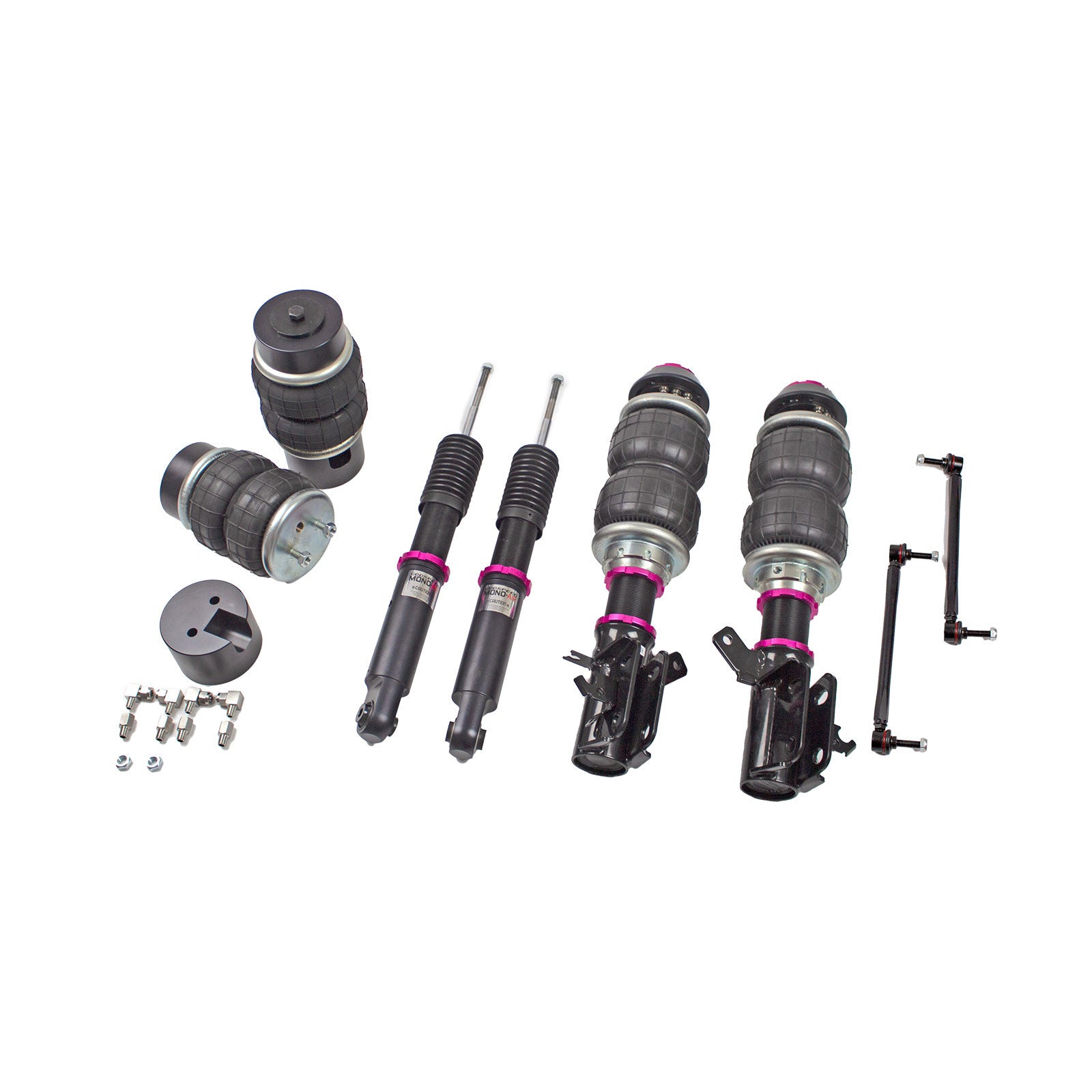 Godspeed Mono Air Suspension Bags Shocks Strut Kit For Honda Fit GK3 GK5 15-20