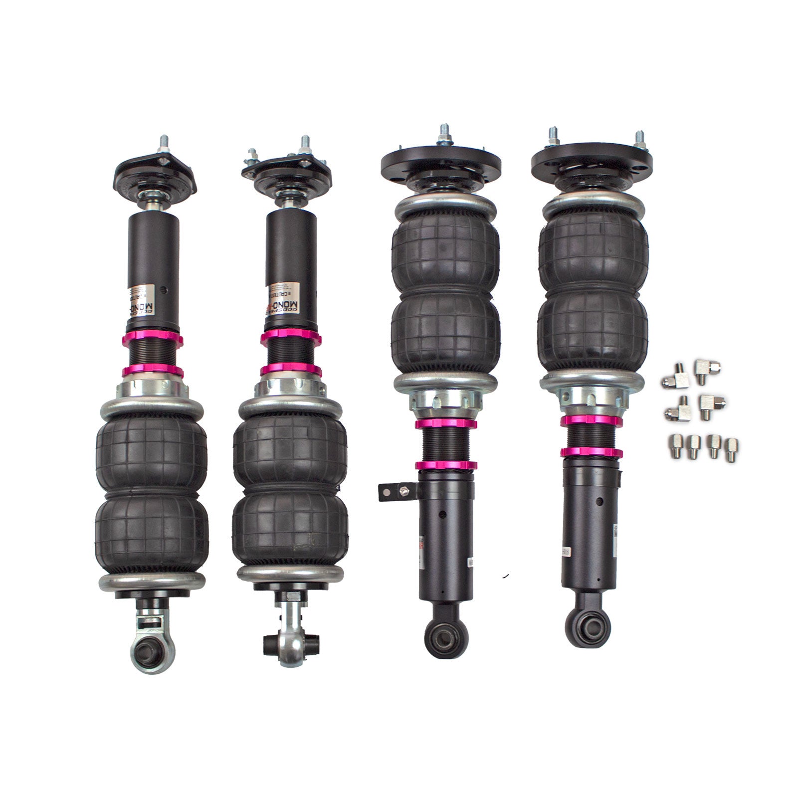 Godspeed Mono Air Suspension Bags Shocks Kit For Lexus GS300 GS350 GS430 06-11