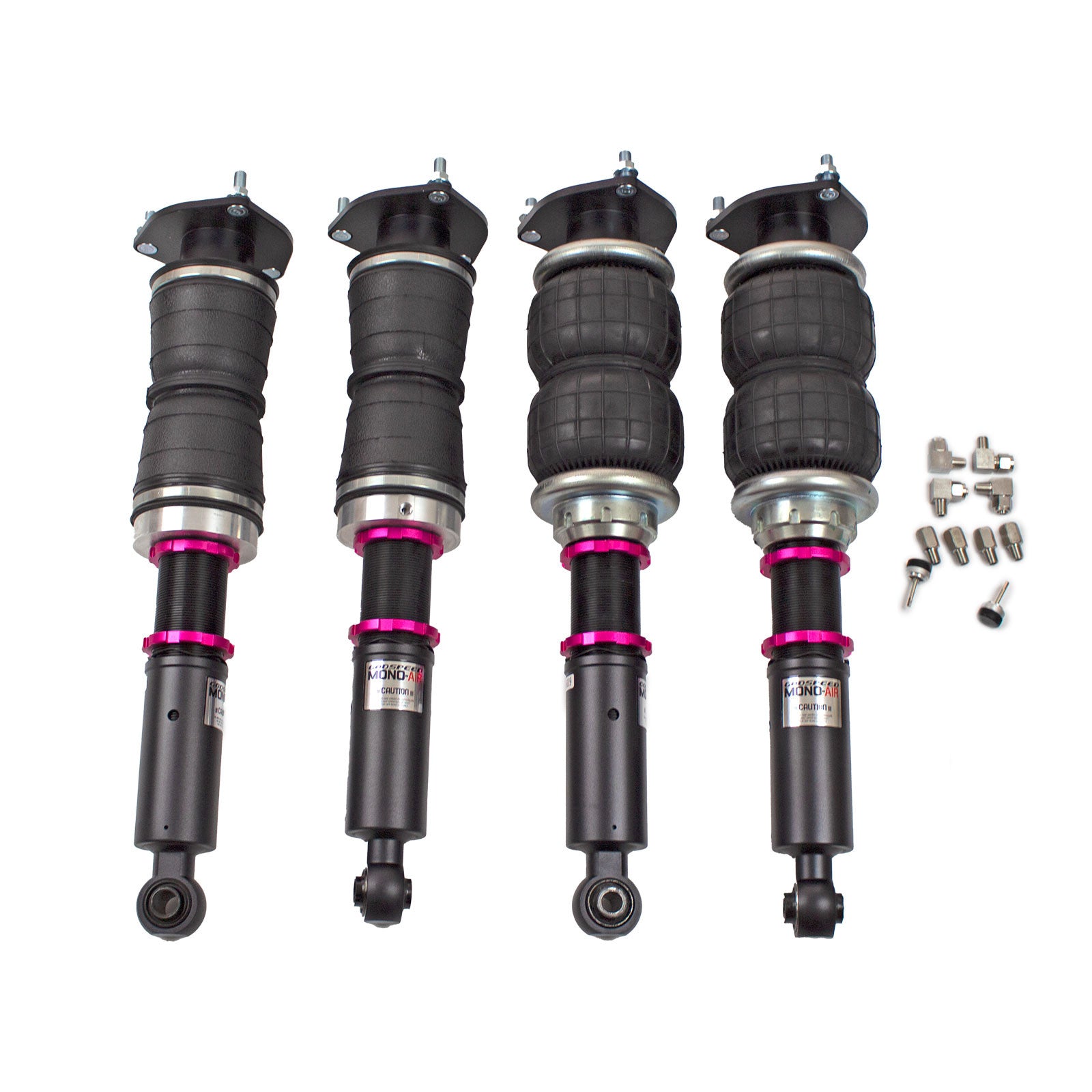 Godspeed Mono Air Suspension Bags Shocks Kit For Lexus LS430 UCF30 2001-2006