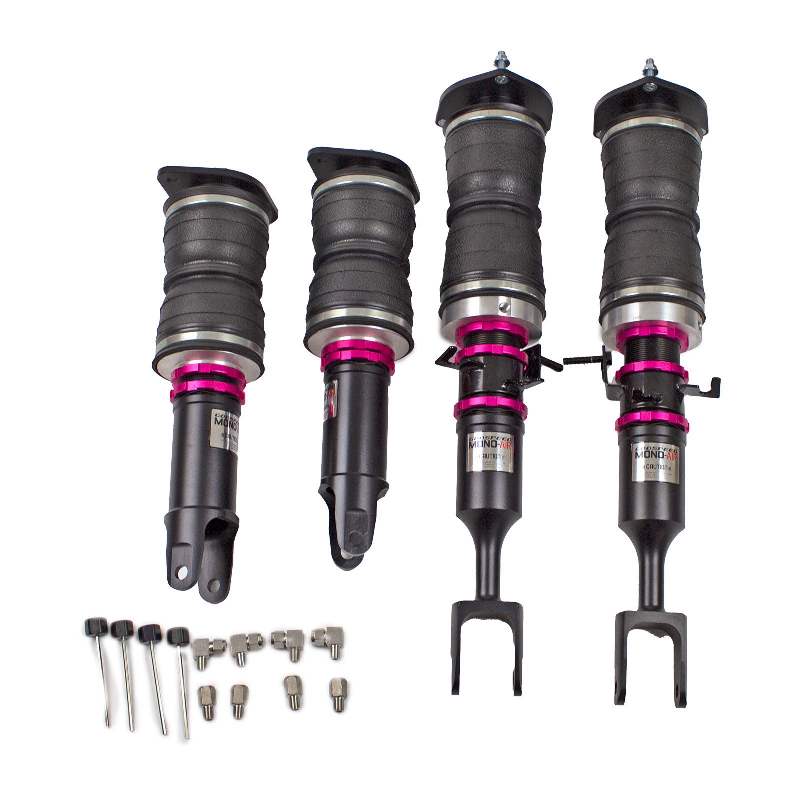 Godspeed Mono Air Suspension Bags Shocks Kit For Infiniti G35 Sedan 2003-2006