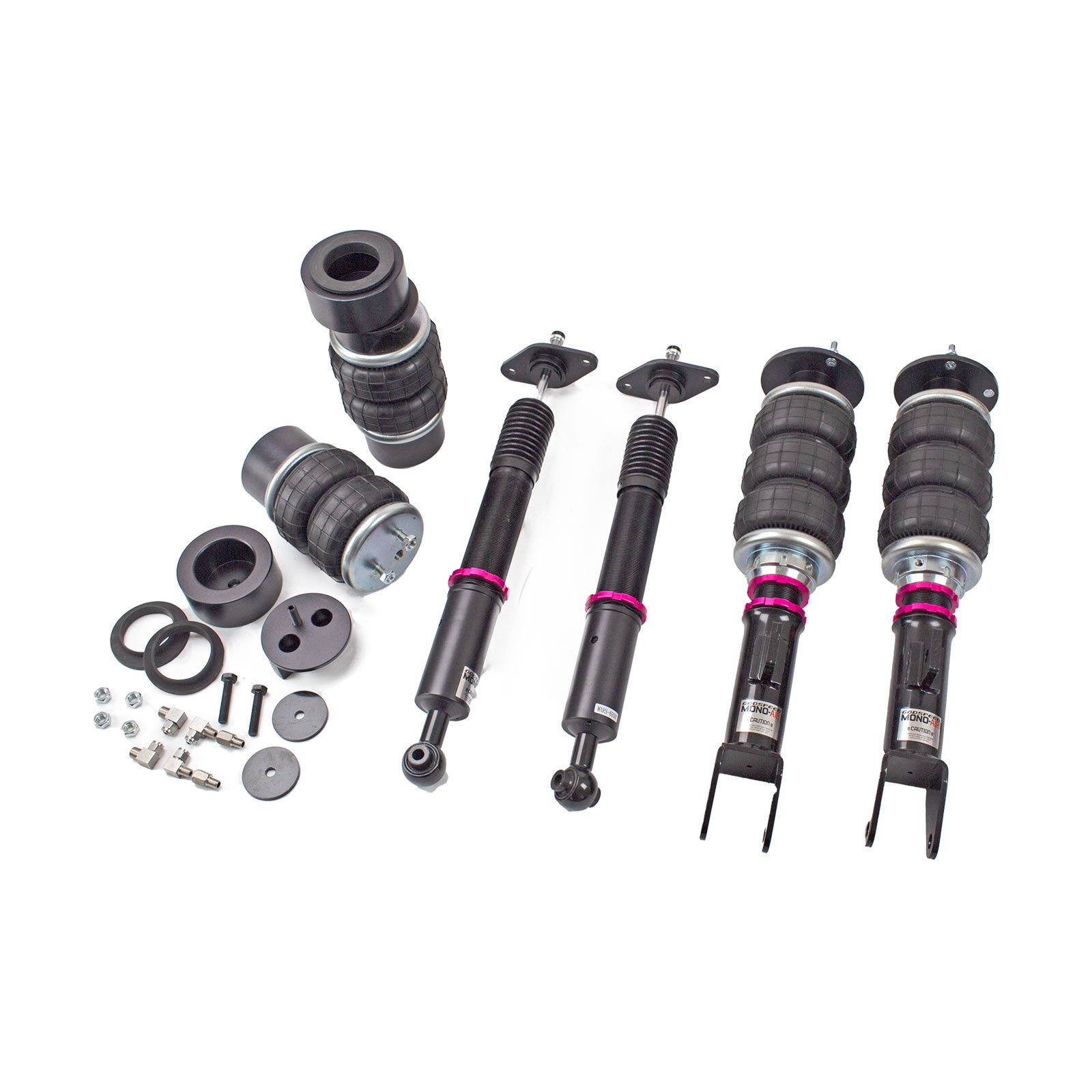 Godspeed Mono Air Suspension Bags Shocks Kit For Dodge Charger RWD 2005-2010